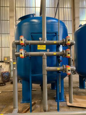 Akcesoria do uzdatniania wody z piasku kwarcowego, obudowa filtra ze stali nierdzewnej o ciśnieniu 0,05 MPa - 0,07 MPa