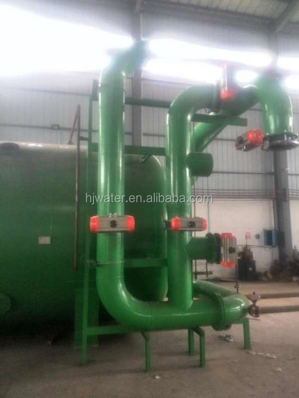 A23 Zamówiony filtr piaskowy, pojemnik epoksydowy ze stali węglowej, z pneumatycznym zaworem motylkowym lub elektrycznym motylkiem 2